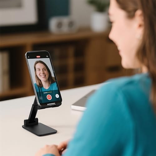 Cell Phone Stand, Adjustable Angle and Height Cell Phone Holder for