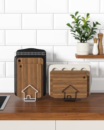 SUNFICON Cutting Board Holder Cutting Board Drying Rack Stand Kitchen