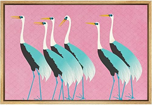 SIGNWIN Framed Canvas Print Wall Art Preppy Room Decor Vibrant Teal