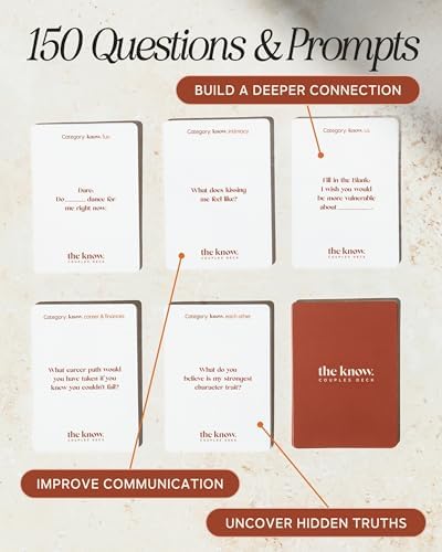 The Know Collection Couples Deck, 150 Thoughtful Conversation Starters