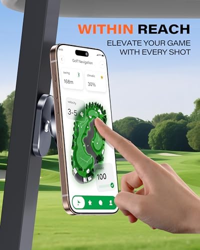 A2C Alloy Magnetic Golf Cart Phone Holder, Unique Golf Accessories for
