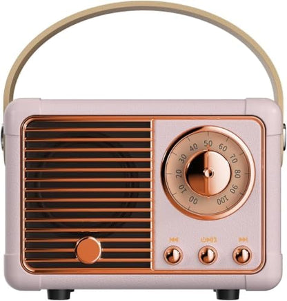 Retro Bluetooth Speaker, Wireless Mini Portable Speakers Vintage Radio