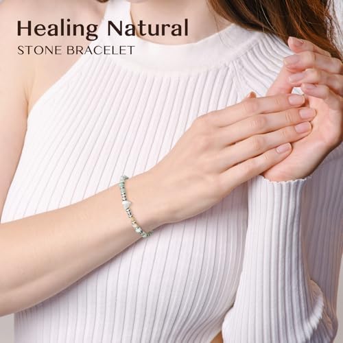 Inspirational Gifts Bracelets for Women, Healing Natural Stone