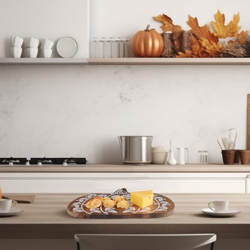Pumpkin Shaped Cutting Board, Acacia Wood Serving Board