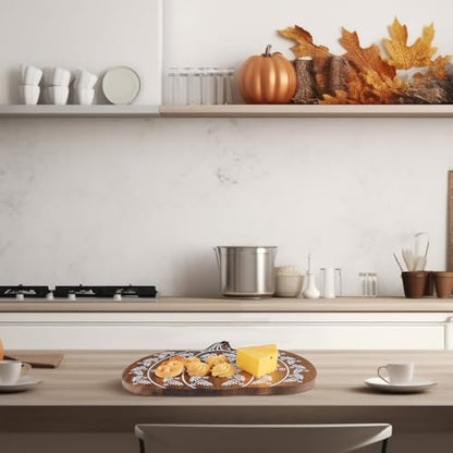 Pumpkin Shaped Cutting Board, Acacia Wood Serving Board