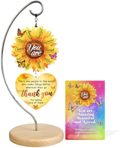 Sunflower Gifts for Women - Christian Inspirational Desk Decor, You