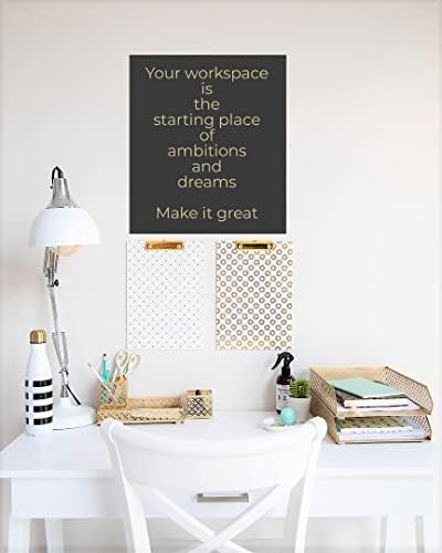 BLU MONACO | Gold Desk Organizer Set for Women 6 Piece | Mail Sorter