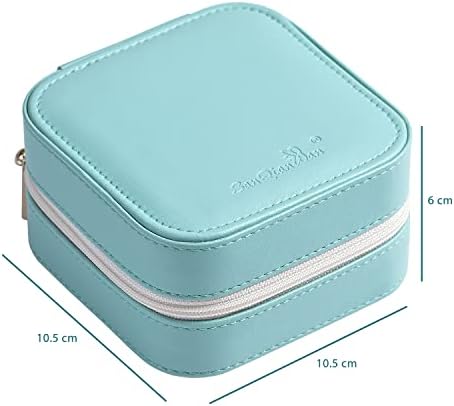 Luxury Leather Travel Jewelry Box for Women Mini Organizer Small