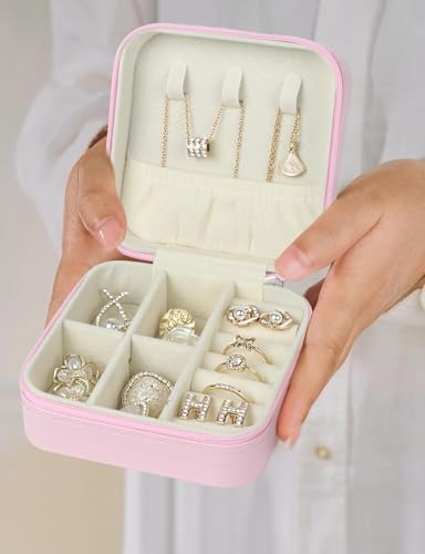 SLOZO Travel Jewelry Case, Travel Jewelry Box, Mini Jewelry Travel