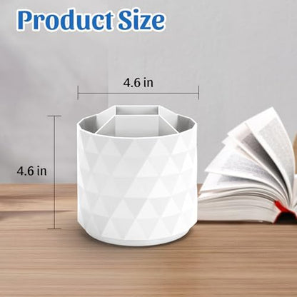 minimaliving Desk Organizer,Sparkling Diamond-like Pen Holder for Desk