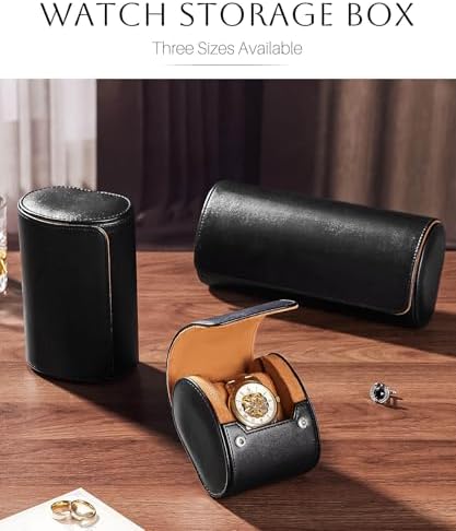 Homde Watch Roll Travel Case: Luxury Leather Watch Box for Men and