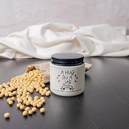 A Hug in a Jar - Lavender Scented Candles: Love & Thinking of You