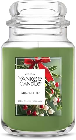 Yankee Candle Mistletoe Scented Candle, 22oz Large Jar