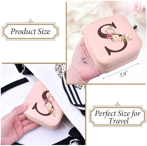 Inngeroo Travel Jewelry Case Box Organizer Personalized Gifts for