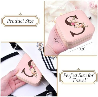 Inngeroo Travel Jewelry Case Box Organizer Personalized Gifts for