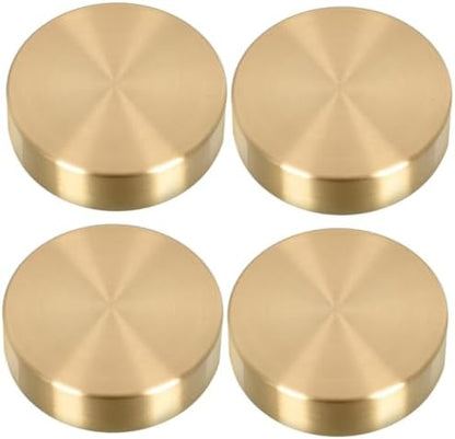Toyvian Round Brass Paperweight for Calligraphy and Chinese Painting