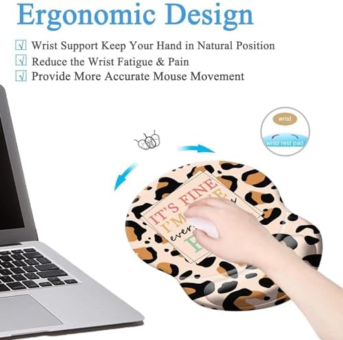 Mouse Pad, Ergonomic Mouse Pad with Wrist Support Pain Relief Comfort