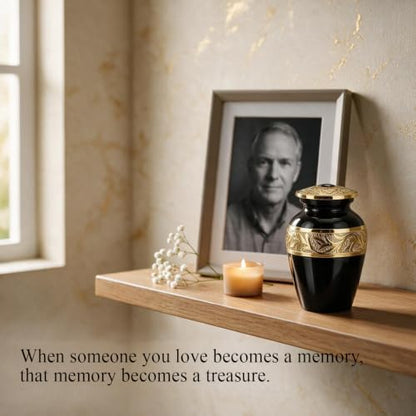 Small Urns for Human Ashes Keepsake - Decorative Mini Memorial Urn for
