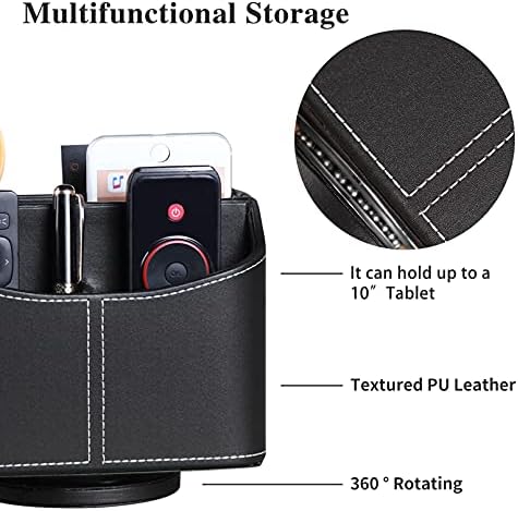 360° Rotatable Remote Control Holder,TV Remote Caddy for Nightstand