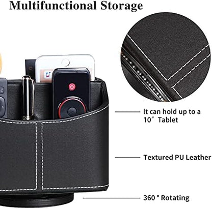360° Rotatable Remote Control Holder,TV Remote Caddy for Nightstand