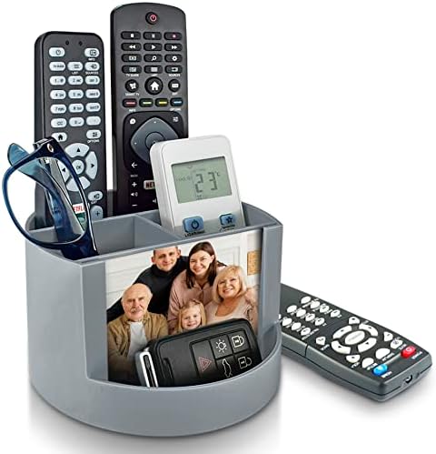 Acrimet Compact Desktop Organizer, 4 Spacious Slots, Round Pencil and