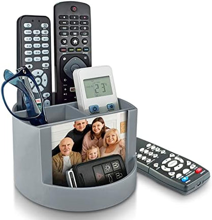 Acrimet Compact Desktop Organizer, 4 Spacious Slots, Round Pencil and