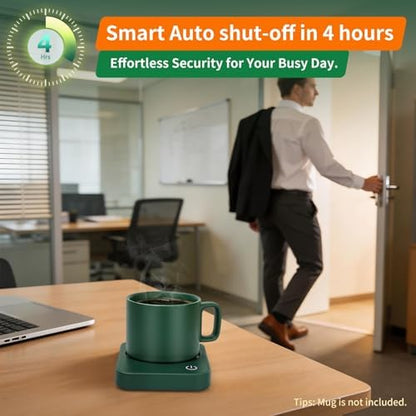 VOBAGA Coffee Mug Warmer for Desk with Auto Shut Off & 3-Temp