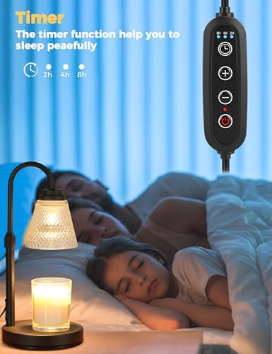 Candle Warmer Lamp with Timer Home Decor Birthday Gifts for Women Mom