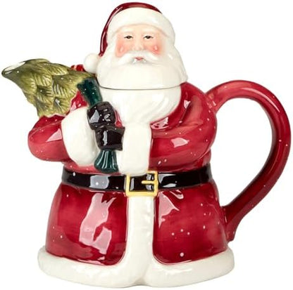 Santa’s Secret 3-D Holiday Teapot – Pour festive warmth with this
