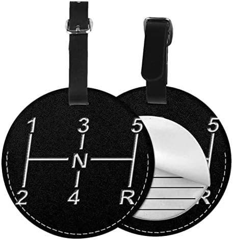 Luggage Tags Car Lover Racing, Pu Leather Travel Id Label Name Tag for