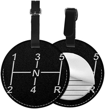 Luggage Tags Car Lover Racing, Pu Leather Travel Id Label Name Tag for