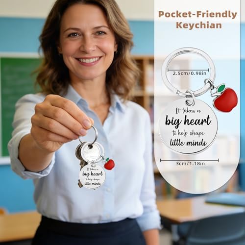 Teacher Appreciation Gift - Thank You Double Sided Engraved Keychain