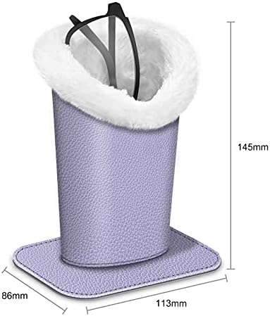 FINTIE Plush Lined Eyeglasses Holder, Glasses Stand Case For