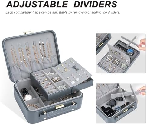 Travel Jewelry Case Large Jewelry Box Jewelry Travel Organizer Jewelry