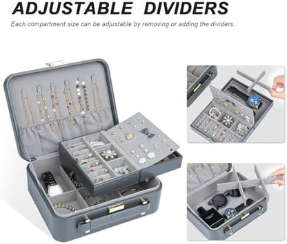 Travel Jewelry Case Large Jewelry Box Jewelry Travel Organizer Jewelry