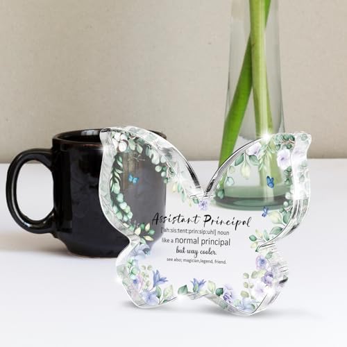 Assistant Principal Appreciation Gift, Thank You Butterfly Acrylic