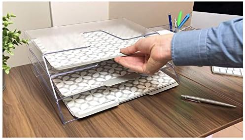 Acrimet Horizontal Triple File Folder Organizer Sorter, Letter Size