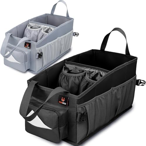 FoxBox Car Seat and Trunk Organizer, SUV Front or Back Seat Storage