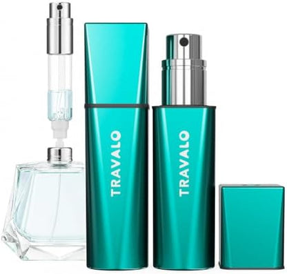 Travalo OBSCURA Refillable Travel Perfume Atomizer, 5 ml, Green