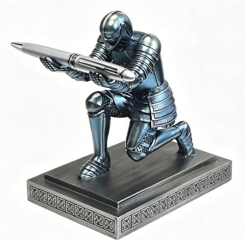 Knight Pen Holder Pen Stand Desk Organizer and Accessories Blue