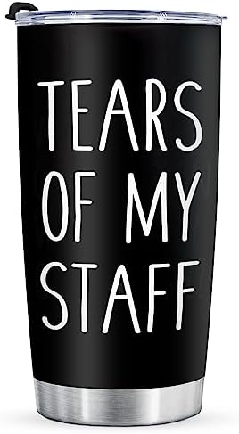 Shqiueos Funny Boss Gifts - Tears of My Staff 20oz Tumbler Cup