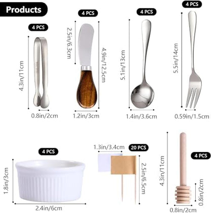 Charcuterie Accessories(25 Psc), Cheese Spreaders For Charcuterie