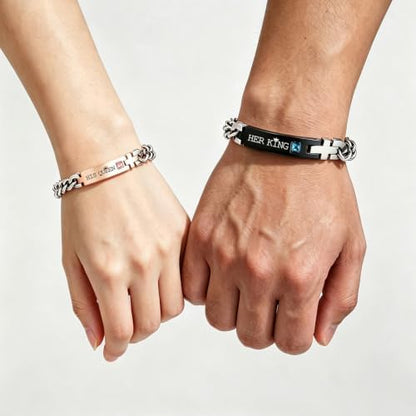 2 Pcs Valentine Couple Best Friend Bracelet Set Jewelry Gift for Men