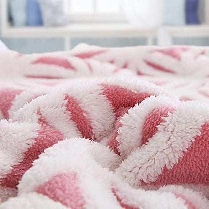 LOMAO Sherpa Fleece Blanket Gifts for Mom Dad Cozy Soft Throw Blanket