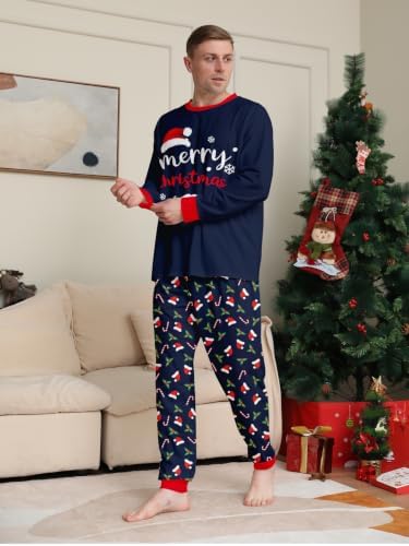 Christmas Family Pajamas Set Long Sleeve Matching Festival Lounge PJ