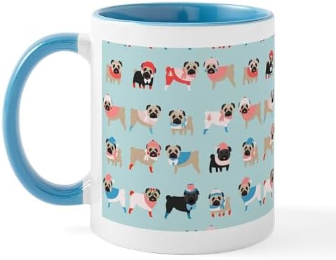 CafePress Winter Pugs Mug 11 oz Mug
