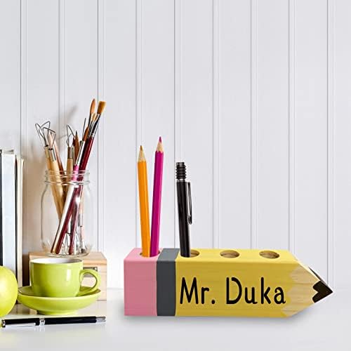 Teacher Gifts - Teacher Name Pencil Holder - Teacher Christmas Gift