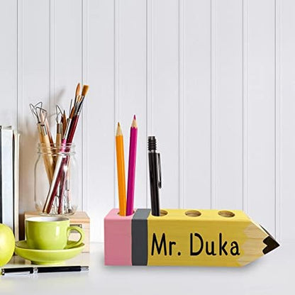 Teacher Gifts - Teacher Name Pencil Holder - Teacher Christmas Gift