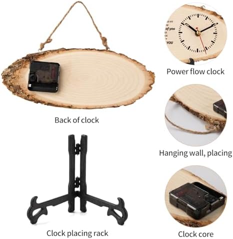 BeauGift Gifts for Son, Wooden Clock Son Birthday Gifts from Mom Dad
