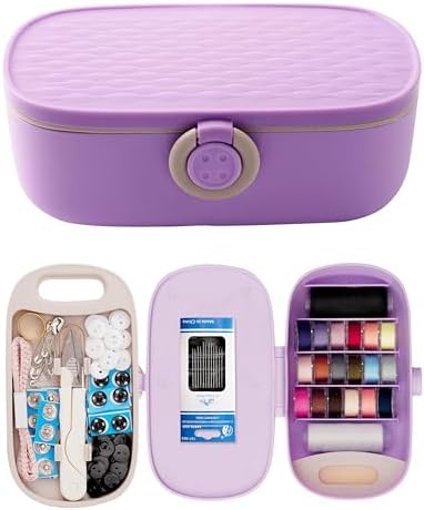FKOG Sewing Kit, 135 Pcs Family Sewing Project Kit Travel Sewing